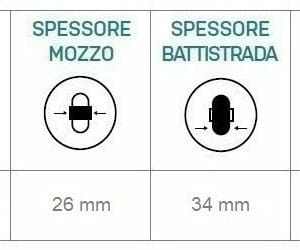 06033198 Ruota 6′ cerchio in alluminio gomma nera B 1