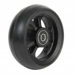 06033221 Ruota 3' in fibra con cerchio nero gomma nera