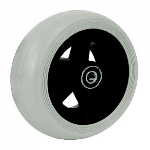 06033019 Ruota 5,5 in gomma grigia cerchio in plastica