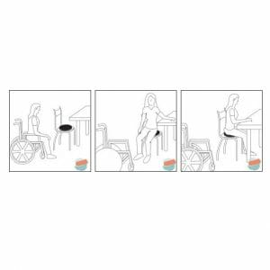 Cuscino girevole morbido Allmobility TR CUCSGIR