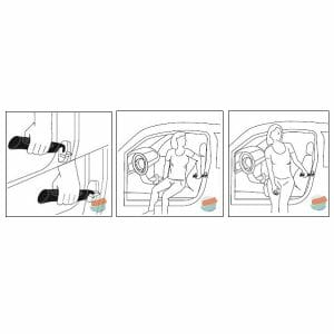 Supporto per la seduta ed il sollevamento in auto Allmobility TR METRO