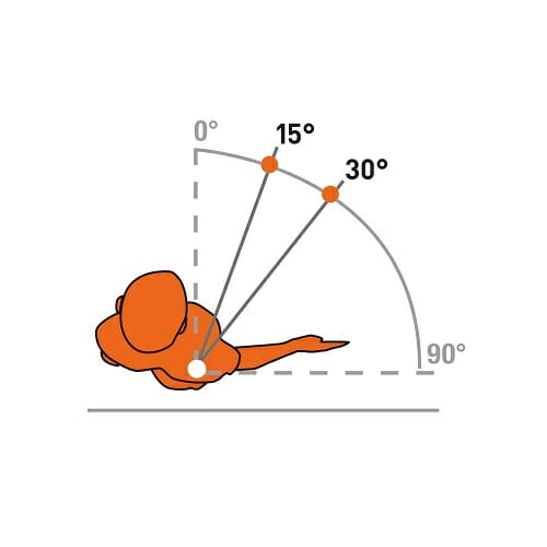Supporto per spalla con rotazione esterna EXTRA S 15°-30°