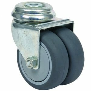 Ruota 75 x 25 mm gemellare