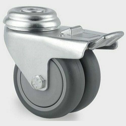Ruota 50 x 18 mm gemellare Ruota 50 x 18 mm gemellare