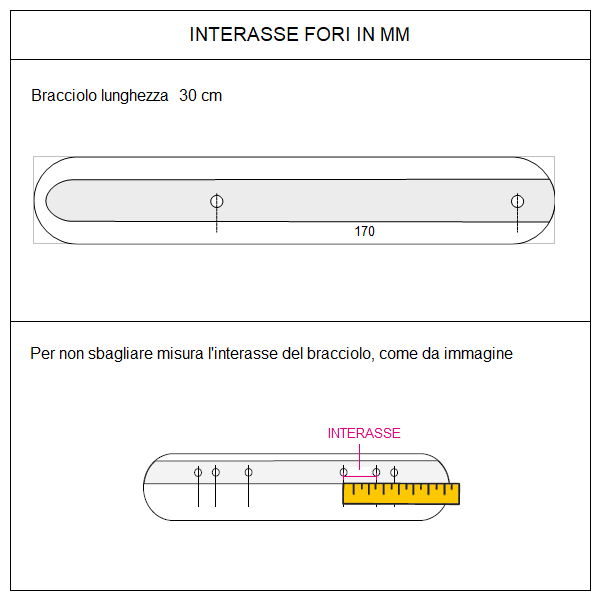 Bracciolo in poliuretano fissaggio piatto largo 07033006 a