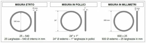 Copertoni misure 1 1