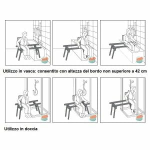 Panca da bagno Transfer Allmobility BA PANCTRSCH_A
