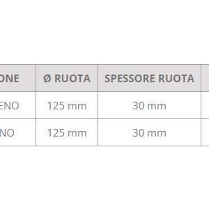 Ruota in acciaio inox 125 x 30 mm 3 Ruota in acciaio inox 125 x 30 mm