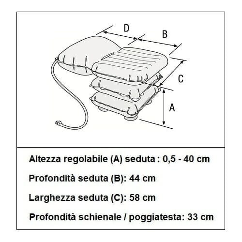Sollevatore da vasca ad aria Daino Allmobility BA SOLDAINO 2 Sollevatore da vasca ad aria Daino Allmobility BA SOLDAINO E