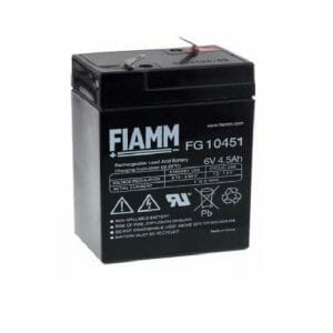 03009027 Batteria Fiamm 6 V 4,5 Ah