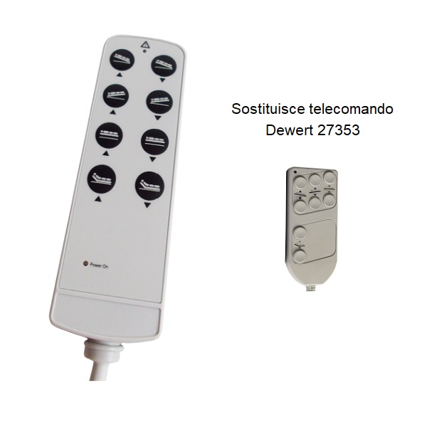 Telecomando per letto a 8 tasti 02146003 B