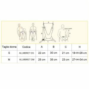 Corpetto a bretellaggio standard donna Allmobility