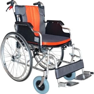 KEROS Sedia a Rotelle Carrozzina Pieghevole in Alluminio Leggera Ad Autospinta