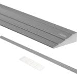 Rampa per Sedie, 1 Cm Di Alzata Rampe per Disabili, Portata Di 800 Kg Ransizione Della Rampa, Rampa Portatile in PVC per Bagno, Porte, Ingresso Del Garage, Grigio