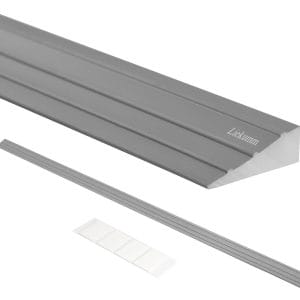 Rampa per Sedie, 1 Cm Di Alzata Rampe per Disabili, Portata Di 800 Kg Ransizione Della Rampa, Rampa Portatile in PVC per Bagno, Porte, Ingresso Del Garage, Grigio